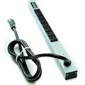 Wiremold Wiremold CabinetMATE Power Strip, 8 Outlets, 20A, 15' Cord 2008ULBD20R*